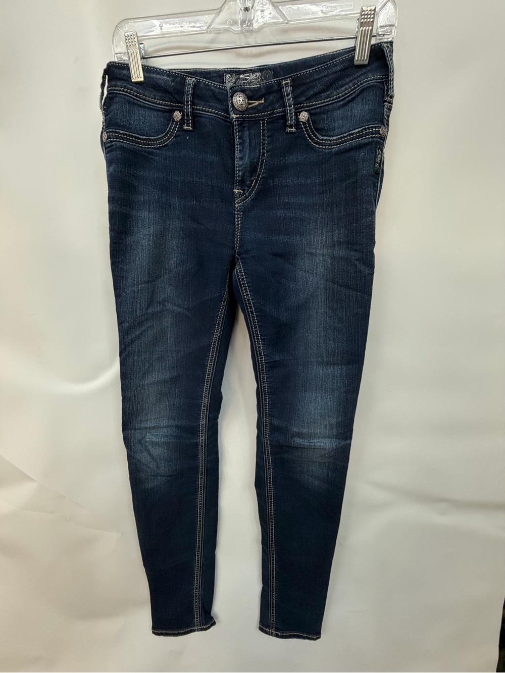 Silver Jeans Women's Dark Indigo Skinny Jeans size 28